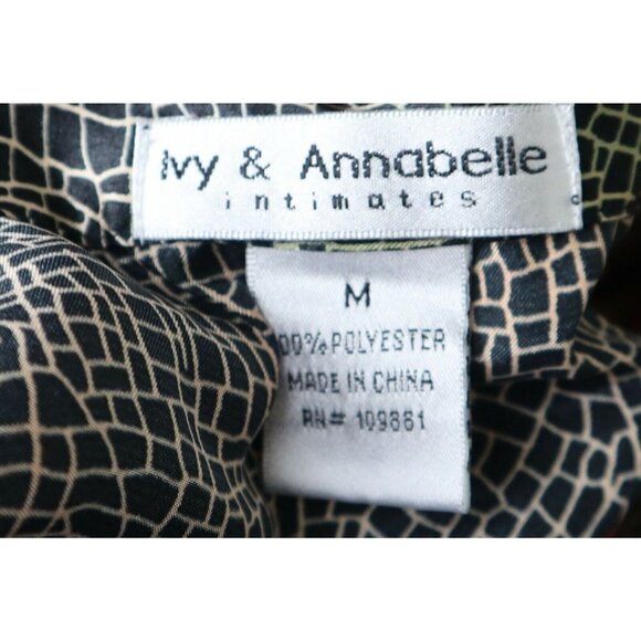 WOMEN'S FLORAL SATIN SLEEPSHIRT - NIGHTGOWN - PAJAMAS - IVY & ANNABELLE - SIZE M - Picture 7 of 7